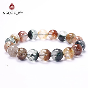 Vòng tay đá thạch anh ưu linh đa sắc - Ngọc Quý Gemstones