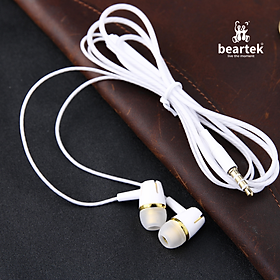 Mua Tai nghe nhét tai có dây BEARTEK giắc cắm 3.5mm tích hợp micro chất lượng dành cho điện thoại / máy tính / laptop / PC – TAIDAY0002 – Hàng nhập khẩu