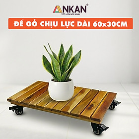 Kệ Gỗ Di Động ANKAN - Chịu Lực 150Kg, Di Chuyển Dễ Dàng, Thích Hợp Chậu Cây Và Trang Trí Nhà Cửa