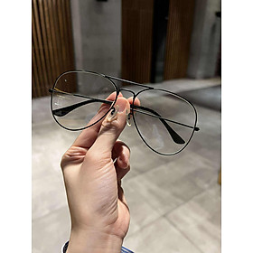 Kính mát thời trang đi đương gọng kim loại đen nhẹ