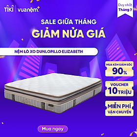 Mua Nệm lò xo túi cao cấp Dunlopillo Elizabeth mềm mại  thoải mái tối ưu - Hệ thống viền quanh 4 góc giúp nệm không xẹp lún