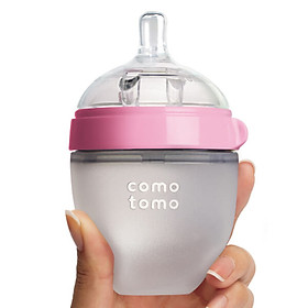 Bình Sữa Comotomo Silicone - Hồng (150ml)