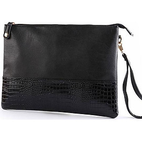 Korean Men'S Fashion Clutch Bag Crocodile Texture Leather Shoulder Sling Bag