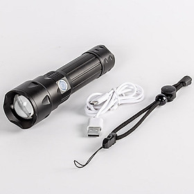 Mua Đèn pin siêu sáng cầm tay tích hợp chế độ zoom ánh sáng  chống nước  pin khỏe M50 ( TẶNG MÓC TREO CHÌA KHÓA TÍCH HỢP TUA VÍT MINI 3IN1 )