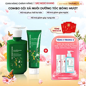 Bộ Đôi Gội Xả 26 Thảo Dược Sắc Ngọc Khang - Làm Sạch, Hỗ Trợ Phục Hồi & Chăm Sóc Tóc Mềm Mượt, Giảm Gãy Rụng