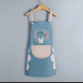 Mua Tạp Dề Chống Thấm Có Túi Để Điện Thoại Và Chỗ Lai Tay Tiện Lợi Họa Tiết Thỏ Hoa Dễ Thương Tiện Lợi - Xanh Ngọc