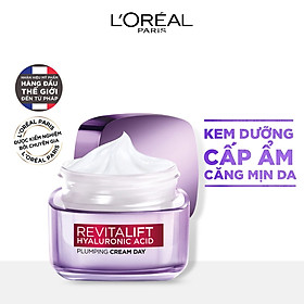 Kem Dưỡng L'oreal Paris Siêu Cấp Ẩm Căng Mịn Da Revitalift Hyaluronic Acid Plumping Day Cream 50ml