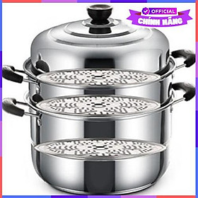 Mua Nồi Hấp Kiêm Nồi Luộc Gà Vouller Inox 3 Tầng - Sz 28Cm - Hàng Chính Hãng