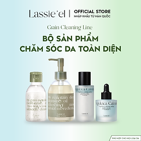 Bộ skincare 4 sản phẩm Lassie'el chiết xuất từ thiên nhiên ngăn ngừa lão hóa cấp ẩm trắng sáng toàn diện