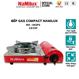 Bếp Gas Compact NaMilux NH-042PS│Nhỏ - Gọn Tiết Kiệm Diện Tích│Phù Hợp Sử Dụng Trong Nhà Hàng – Quán Ăn│Hàng Chính Hãng