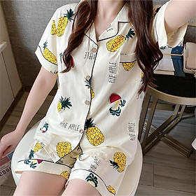 Pijama mặc ở nhà, Bộ Ngủ Nữ cotton ngắn tay nhiều màu BNN03