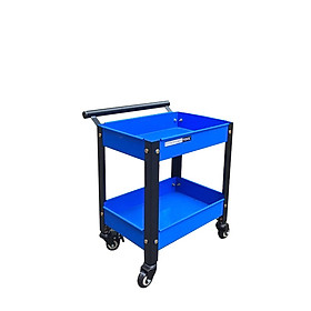 Mua Xe đẩy dụng cụ mini 2 tầng có tay nắm thép sơn tĩnh điện