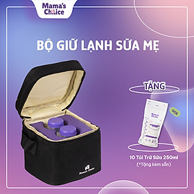 Trọn Bộ Giữ Lạnh Sữa Mẹ Mama’s Choice, Bảo Quản Sữa Mẹ, Đựng và Giữ Ấm Đồ Ăn Cho Bé, Chất Liệu Cao Cấp 4 Lớp Dày Dặn