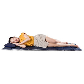 Nệm Ngủ Trưa Văn Phòng - 100% vải coton thoáng mát, mềm mại, thấm hút mồ hôi. Giặt được bằng máy. Dể gấp gọn - Có túi đựng riêng.