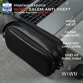 Túi đựng phụ kiện WiWU Salem Anti-Theft Wi-SAT, khóa mật mã, chống nước
