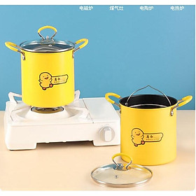Mua Nồi Chiên Ngập Dầu Mini Vịt Vàng Siêu Chống Dính Tặng Lưới Lọc Thông Minh TIện Lợi - Gia dụng Nam Định