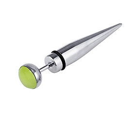 Bông tai titan Opal Bullet Xuyên lỗ Unisex Khuyên tai Nam Nữ