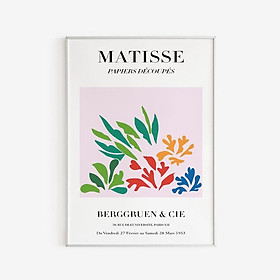 Tranh Canvas Cao Cấp | Tranh Matisse Tate Modern Cutouts Poster, French Wall Art, Soft Colorful Matisse
