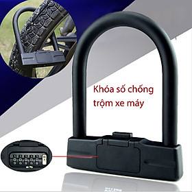 Hình ảnh Khóa số chống trộm xe máy YF20999 hình chữ U – loại 5 số có thể thay đổi được mã số