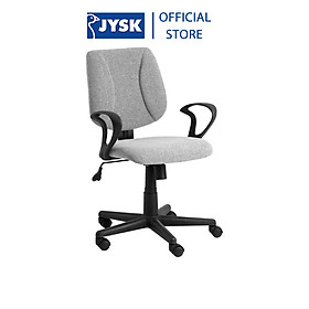 Mua Ghế làm việc | JYSK Rungsted | vải polyester | xám/đen | R62xS62xC85/97cm