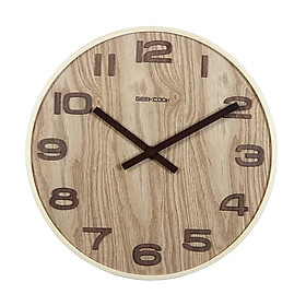 Đồng hồ treo tường chất liệu gỗ cao cấp GeekCook - Dạng kim trôi