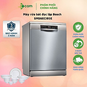 Máy Rửa Chén Bát Độc Lập 13 Bộ Châu Âu BOSCH HMH.SMS6ECI93E - Hàng Chính Hãng