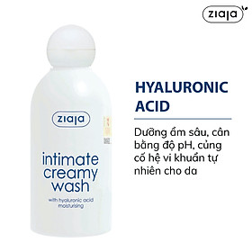 Dung dịch vệ sinh phụ nữ Intimate dạng kem with Hyaluronic Acid