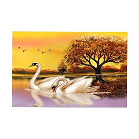5D Diamond Painting by Number Kits Horse Cats Tiger Swan Rhinestone Pictures for Home Wall Decor