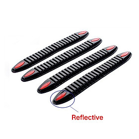 Car SUV Bumper Sill Corner Protector Trim Guard Strip Cover w/ Reflective Light