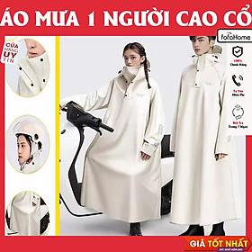 Áo Mưa Bít Kín Đi Xe Máy Siêu Bền Chống Thấm Áo Mưa Một Mảnh Fashion Cho 1 Người Freesize
