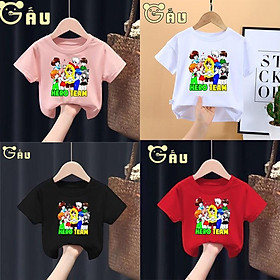 Áo thun màu tặng bé hình Hero Team áo cực chất