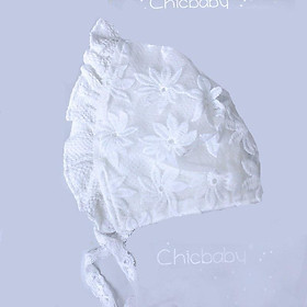 Nón vải cotton cao cấp xinh xắn cho bé gái 0-12 tháng
