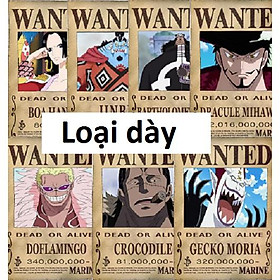 Mua Bộ 7 tấm truy nã cựu thất vũ hải trong Onepiece wanted poster size A4. A5  A6