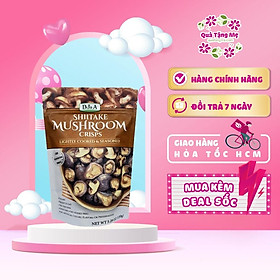 Snack nấm hương sấy giòn DJA Shiitake Mushroom Orisps Úc 65g - QT100