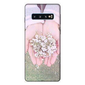 Ốp lưng điện thoại Samsung S10 Đôi Tay Hoa Hồng