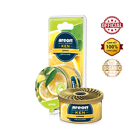 Nhiều mùi nhiều lựa chọn Sáp thơm ô tô Areon Chính Hãng nhập khẩu Bulgaria - Sáp thơm Areon Ken Lemon hương Chanh Tây  Dịu Nhẹ & Tươi Mát