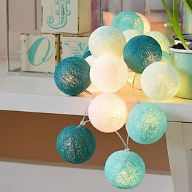 Mua Đèn Led dây Bóng tròn nhiều màu sắc  tùy chọn đa năng: USB+Pin tích hợp  trang trí Lễ Tết  phòng khách  quán cafe  dã ngoại  đường kính 6cm