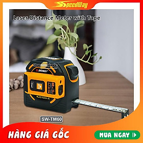 Mua Máy Đo Khoảng Cách Laser 2 Trong 1 Kiêm Thước Dây SNDWAY SW-TM40/SW-TM60