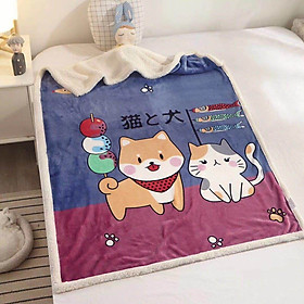 Chăn lông cừu 2 lớp trẻ em TMLC031