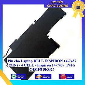 Pin cho Laptop DELL INSPIRON 14-7437  14-7437 P42G C4MF8 5KG27 - 4 CELL - Hàng Nhập Khẩu New Seal