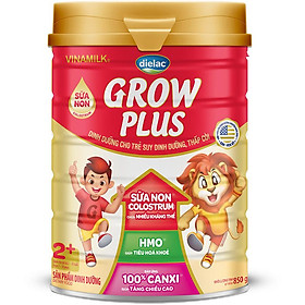 Hình ảnh Sữa bột Vinamilk Dielac Grow Plus 2+ Hộp thiếc 850g (Sữa Non)