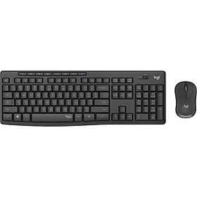 Combo chuột phím không dây Logitech MK295 Silent - Chống ồn 90%, có phím số, mắt đọc cải tiến, bền bỉ, không lag - Hàng chính hãng