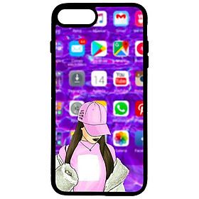 Ốp lưng cho iPhone 7 Plus mẫu  GIRL 8 - Hàng chính hãng