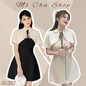 Đầm xòe 2 dây kèm áo khoác lửng cina dreS