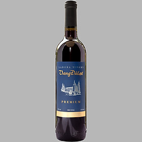 Rượu Vang Đỏ Đà Lạt Premium Red Wine 750ml 12% - Không kèm hộp