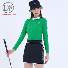 [Golfmax]Fullset golf nữ cao cấp_Áo chất liệu len cao cấp, mềm mịn_Thiết kế ôm dáng, tự nhiên và trẻ trung_DK22900-2055