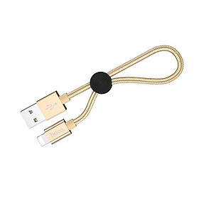Cáp sạc kết hợp truyền dữ liệu Hoco Lightning đầu ra 2.4A Max lõi dây cao cấp dài 25cm - Hàng chính hãng