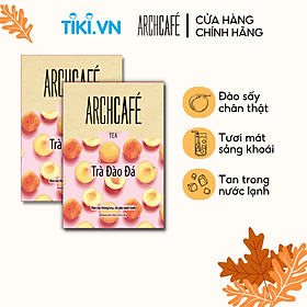 Combo 2 Trà Đào Đá - Trà trái cây hoà tan Archcafé hộp 12 gói x 20g