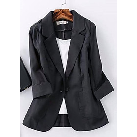 Áo Blazer Nữ Linen Tay Lỡ 5 Màu