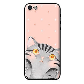 Ốp in cho iPhone 5 Mèo Hồng - Hàng chính hãng